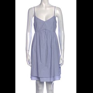 Derek Lam 10 Crosby Dress Spaghetti Stripe Blue Sundress size 10